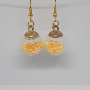 Oorbellen gele balletjes