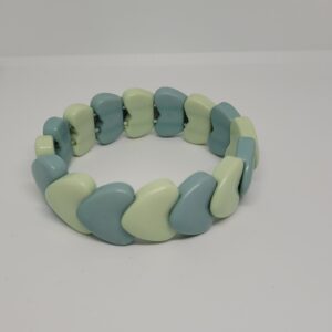 Hartjes armband groen